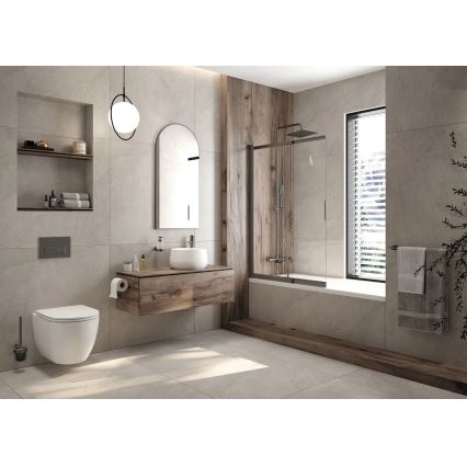 Deante CGRD6ZPW - Sanita suspensa com assento SoftClose redondo, cerâmica/branco