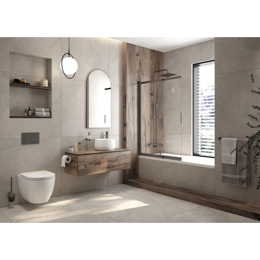 Deante CGRD6ZPW - Sanita suspensa com assento SoftClose redondo, cerâmica/branco