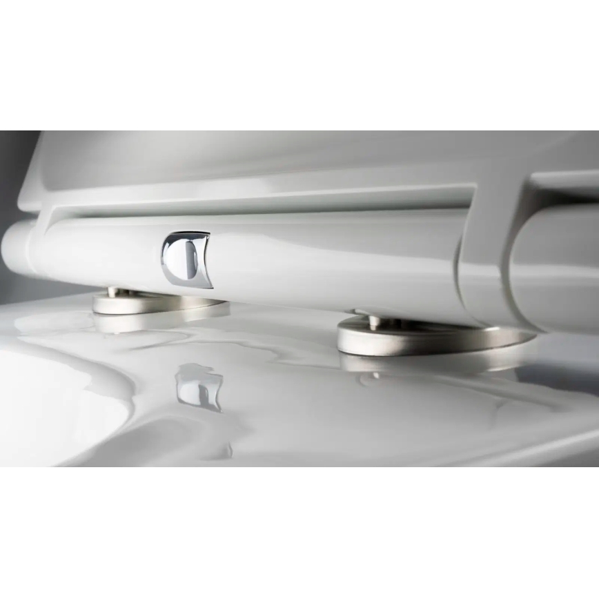 Deante CGRD6ZPW - Sanita suspensa com assento SoftClose redondo, cerâmica/branco