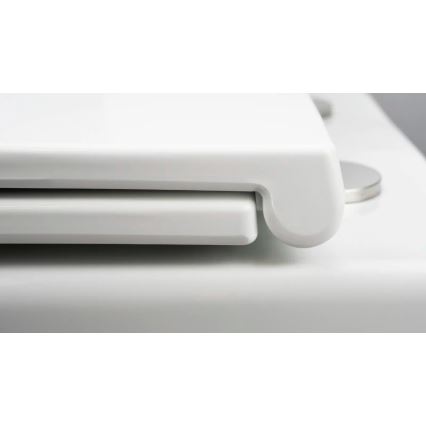 Deante CGRD6ZPW - Sanita suspensa com assento SoftClose redondo, cerâmica/branco