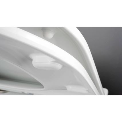 Deante CGRD6ZPW - Sanita suspensa com assento SoftClose redondo, cerâmica/branco