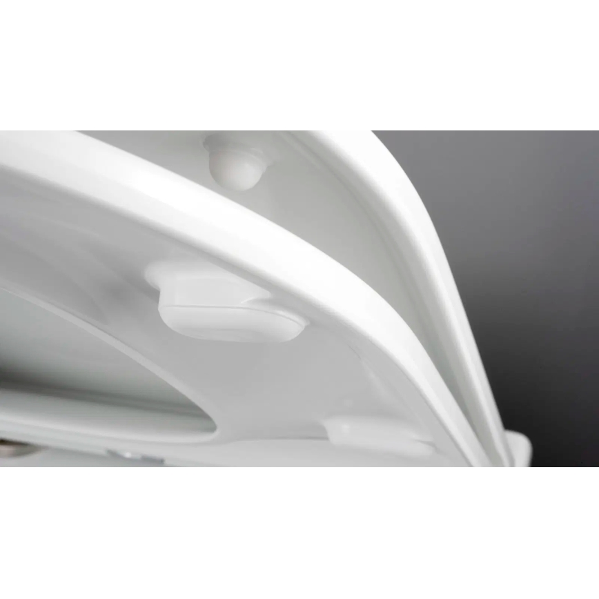 Deante CGRD6ZPW - Sanita suspensa com assento SoftClose redondo, cerâmica/branco