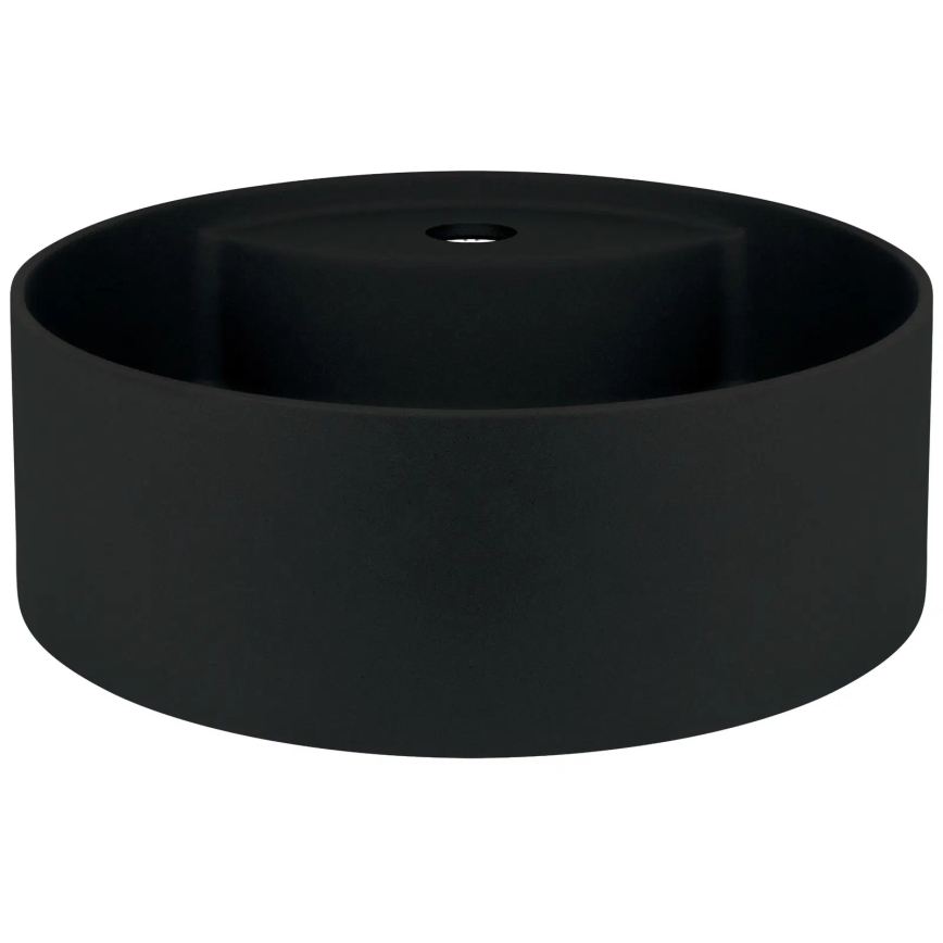 Deante CQS_NU4B - Lavatório de sobrepor com furo para misturador SILIA Ø 36 cm granito/preto