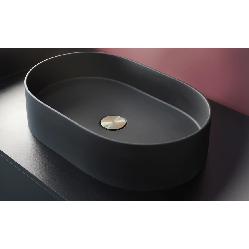 Deante CQS_NU6S - Lavatório de bancada SILIA 35x55 cm granito/preto