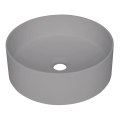 Deante CQS_SU4S - Lavatório de bancada SILIA Ø 36 cm granito/cinzento metálico