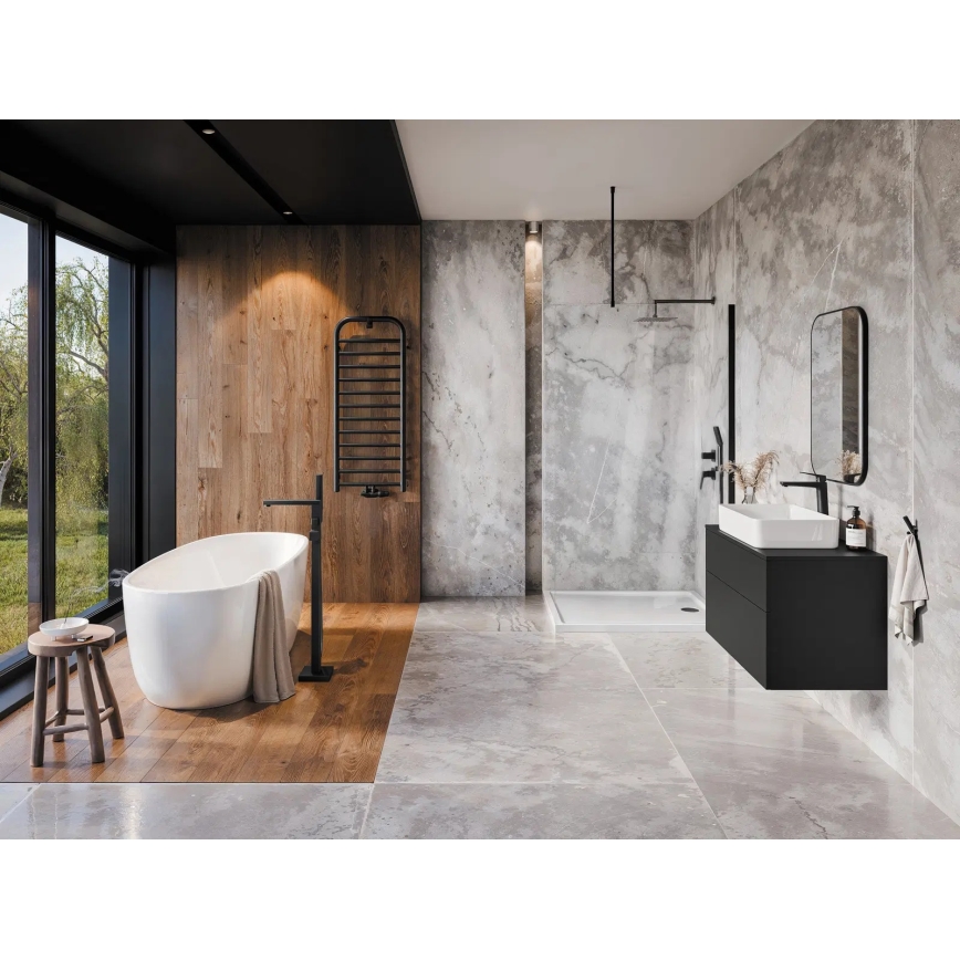 Deante NQL_N9YK - Conjunto de duche com misturador de encastrar BLUR preto