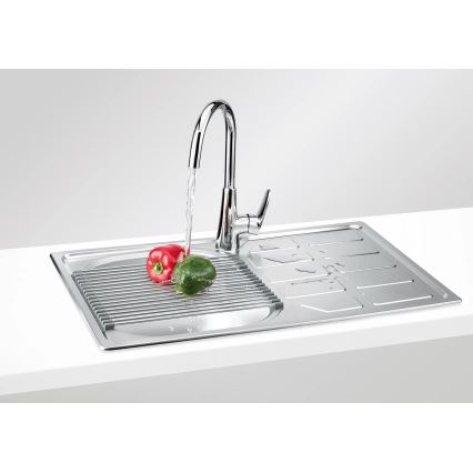 Deante ZEO_0113 - Lava-loiça de cozinha SOUL 49x78 cm cetim