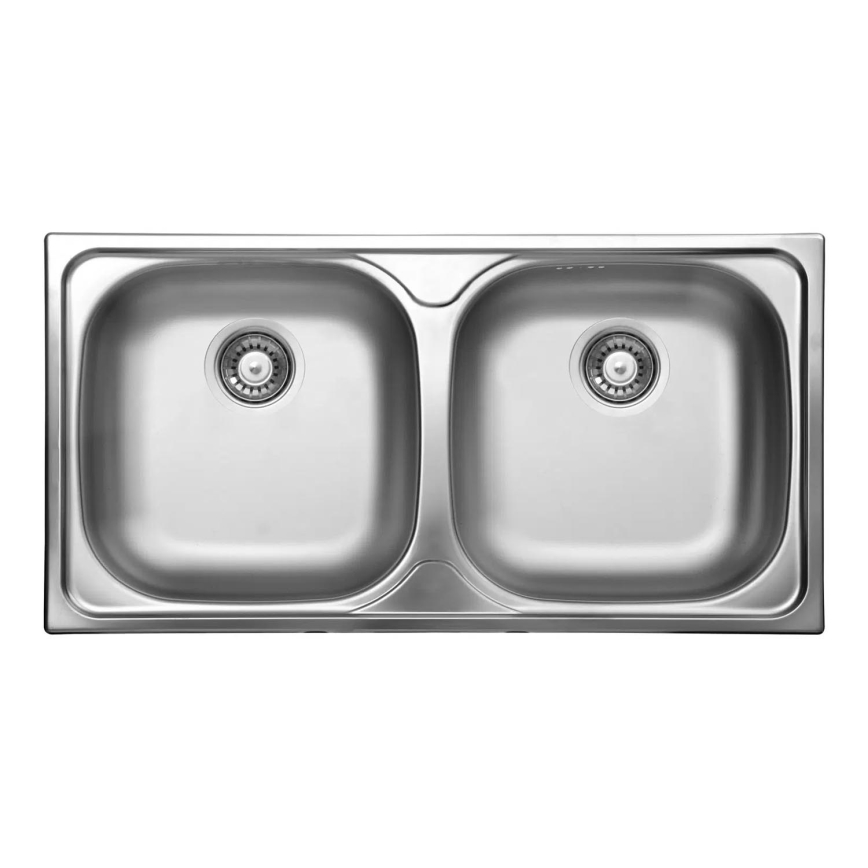 Deante ZEX_0203 - Lava-loiça de cozinha XYLO 43,5x78 cm cetim