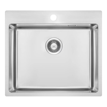 Deante ZPO_010B - Lava-loiça de cozinha OLFATO 50,5x55 cm escovado aço