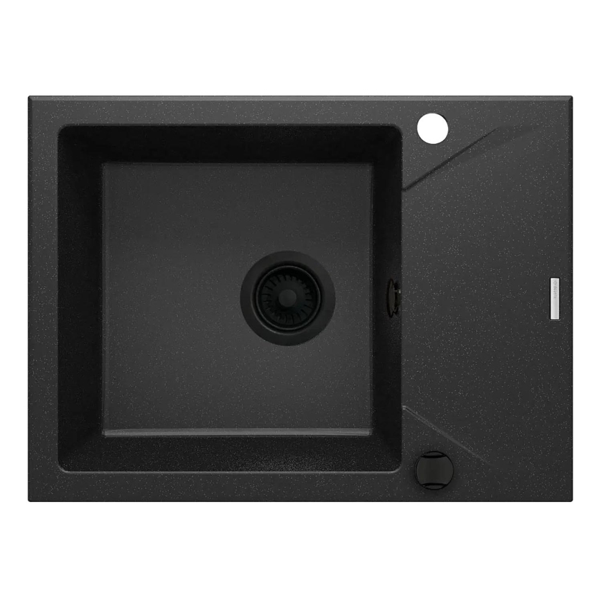 Deante ZQJ_G11A - Lava-loiça de cozinha EVORA 59x44 cm granito/metálico grafite