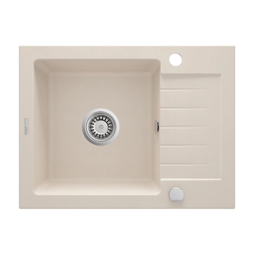 Deante ZQZ_511A - Cuba de cozinha ZORBA 58x44 cm granito/bege