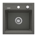 Deante ZQZ_T103 - Cuba de cozinha ZORBA 44x44 cm granito/antracite