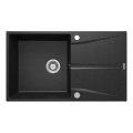 Deante ZRC_211A - Lava-loiça de cozinha CORIO 50x86 cm granito/grafite