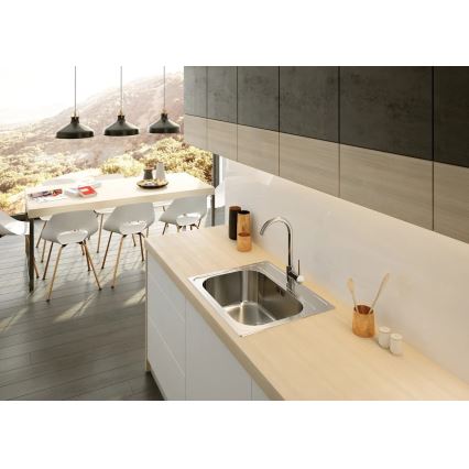 Deante ZYU_0103 - Pia de cozinha SOUL 50x60 cm acetinada