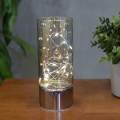 Decoração com corrente LED 3xAA branco quente