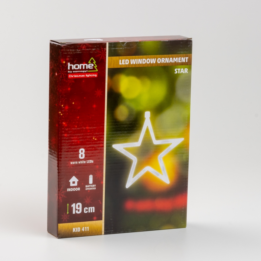 Decoração para janela 8xLED/3xAA