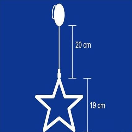 Decoração para janela 8xLED/3xAA