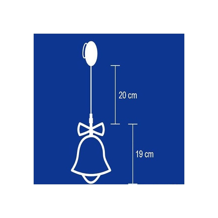 Decoração para janela 8xLED/3xAA