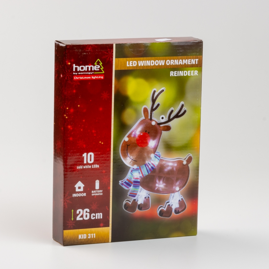 Decoração de janela de natal em LED 10xLED/3xAAA