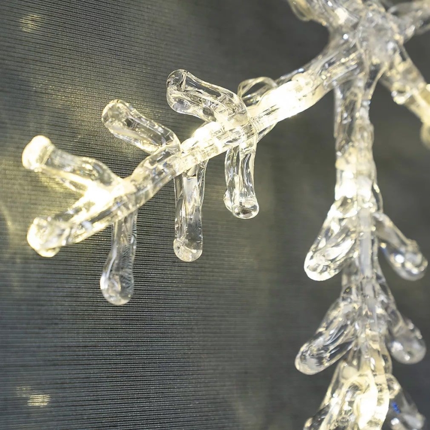 Decoração de janela de Natal LED 16xLED/3xAA branco quente