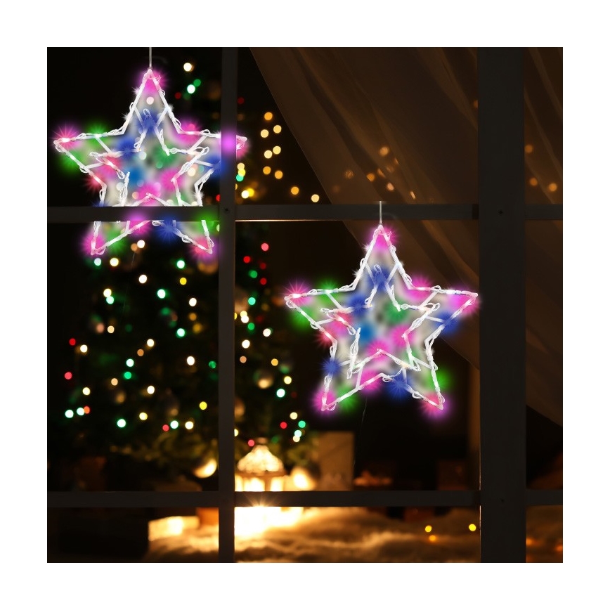 Decoração de janela LED LED/3xAA multicolor