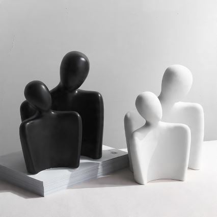 Decoração de mesa 20x5,5x14,5 cm preta