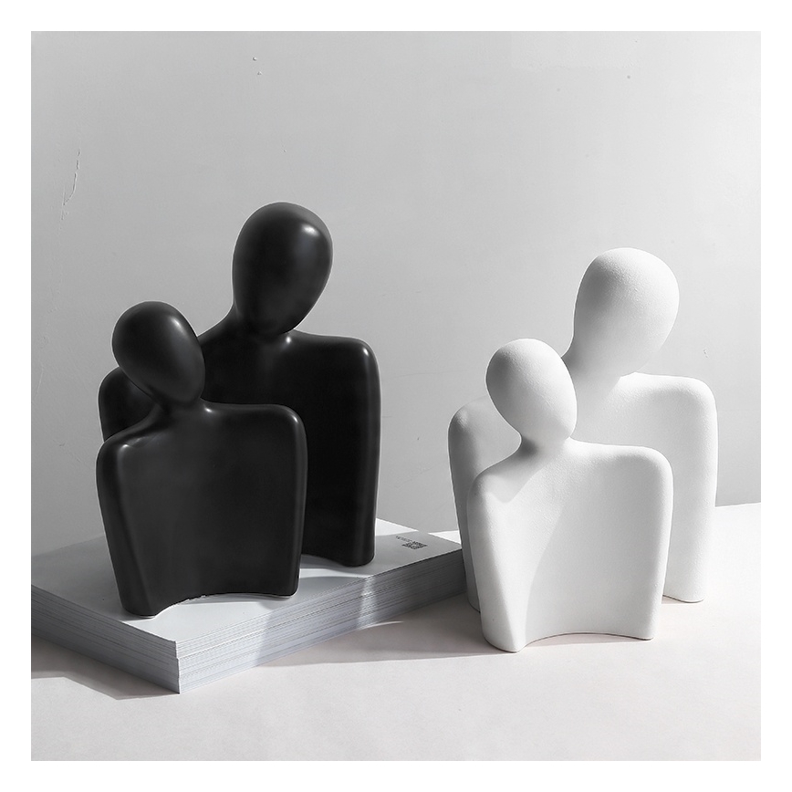 Decoração de mesa 20x5,5x14,5 cm preta