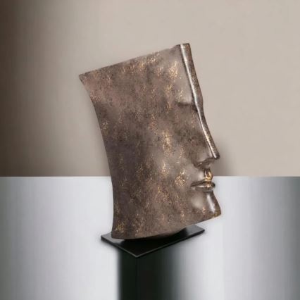 Decoração de mesa 29x25x17 cm, resina com acabamento em cobre