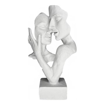 Decoração de mesa 29x9x17 cm resina/branco