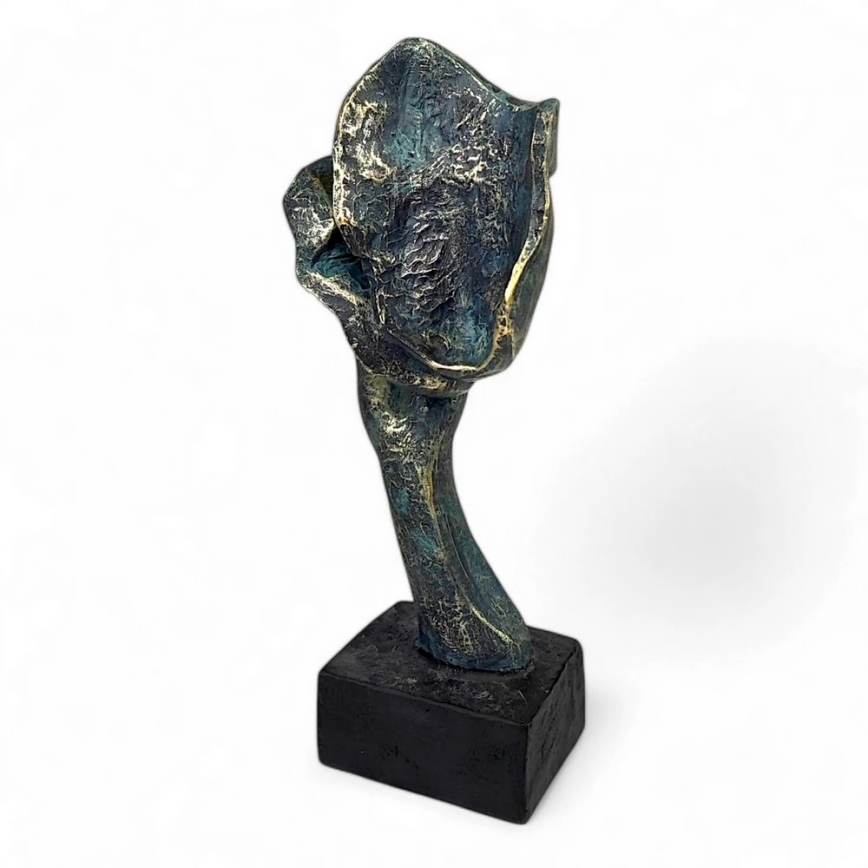 Decoração de mesa 35x22x13 cm resina/pátina