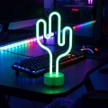 Decoração de mesa LED neon Cacto — 2W, 3xAA/USB