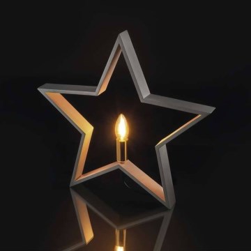 Decoração de Natal 1xE14/230V cinzento