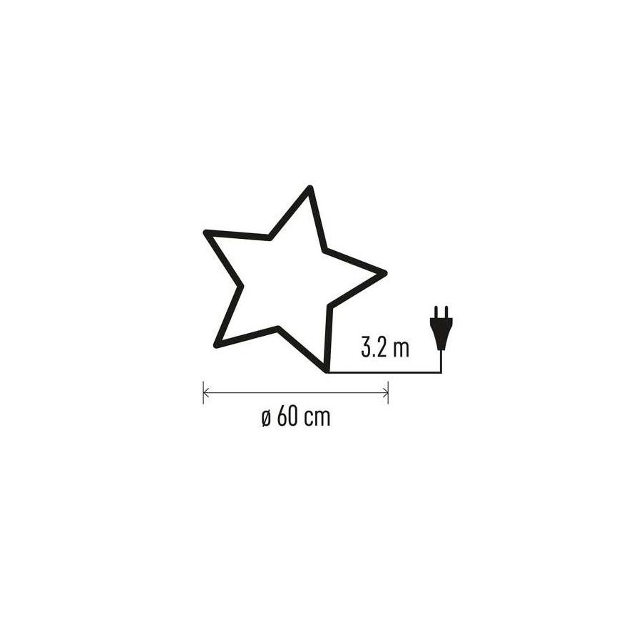 Decoração de Natal 1xE14/25W/230V d. 60 cm dourada