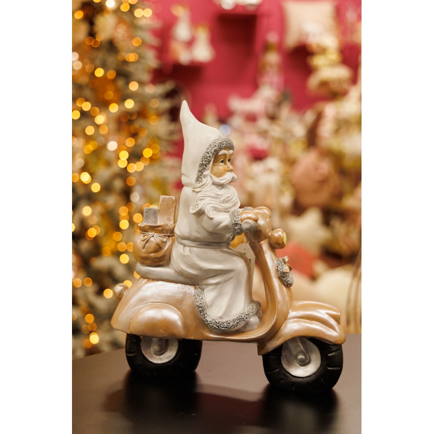 Decoração de Natal 33 cm Pai Natal com mota