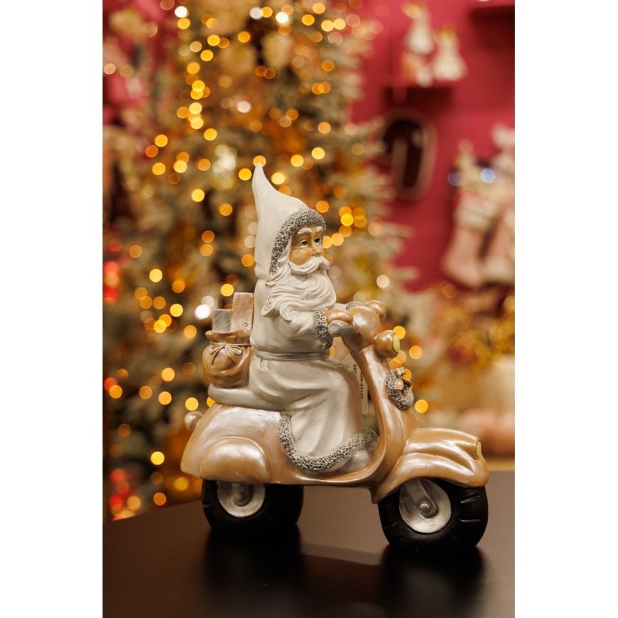 Decoração de Natal 33 cm Pai Natal com mota