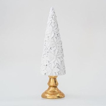 Decoração de Natal 40 cm árvore branco