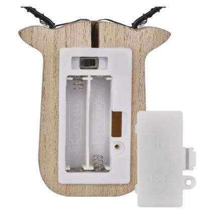 Decoração de Natal em LED 8xLED/2xAAA Rena