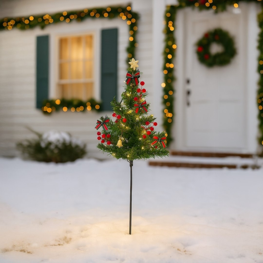 Decoração de Natal LED, 1 W, 230 V, 75 cm, IP44, verde