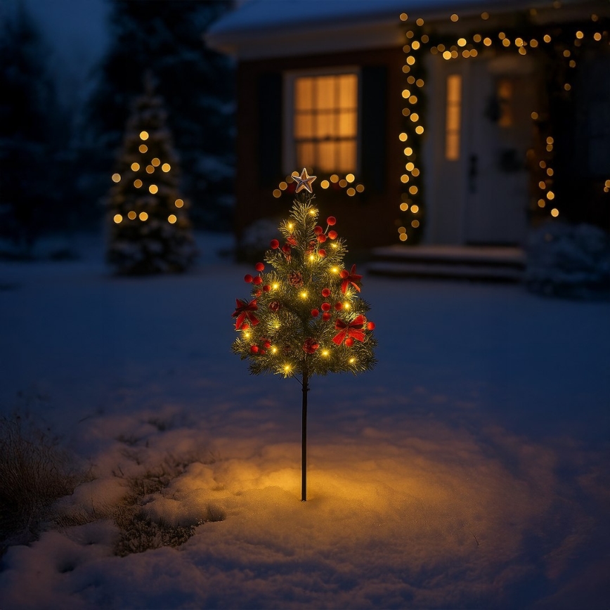 Decoração de Natal LED, 1 W, 230 V, 75 cm, IP44, verde