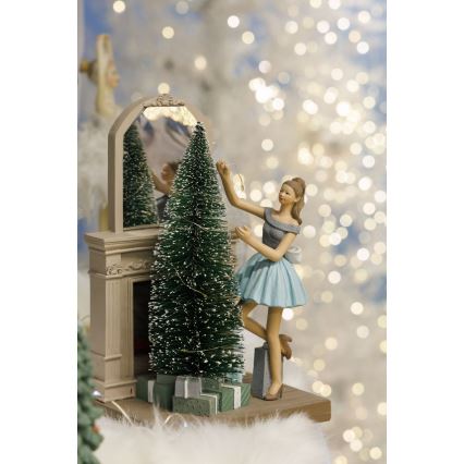 Decoração de Natal LED 10xLED/3xAAA branco quente