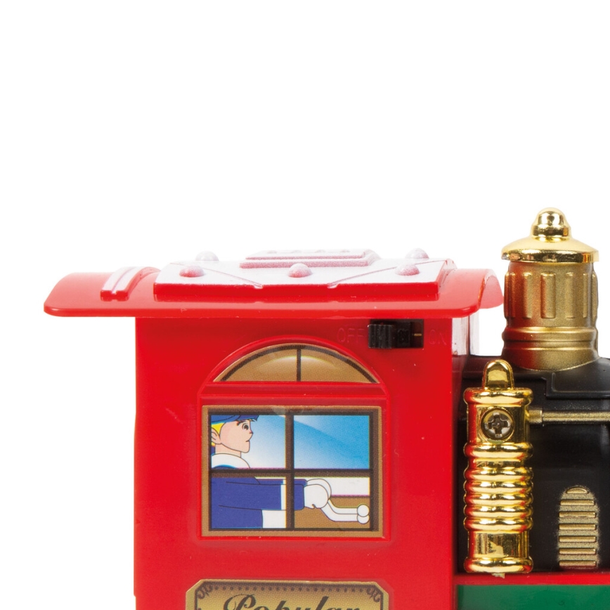 Decoração de Natal LED 10xLED/4xAA comboio