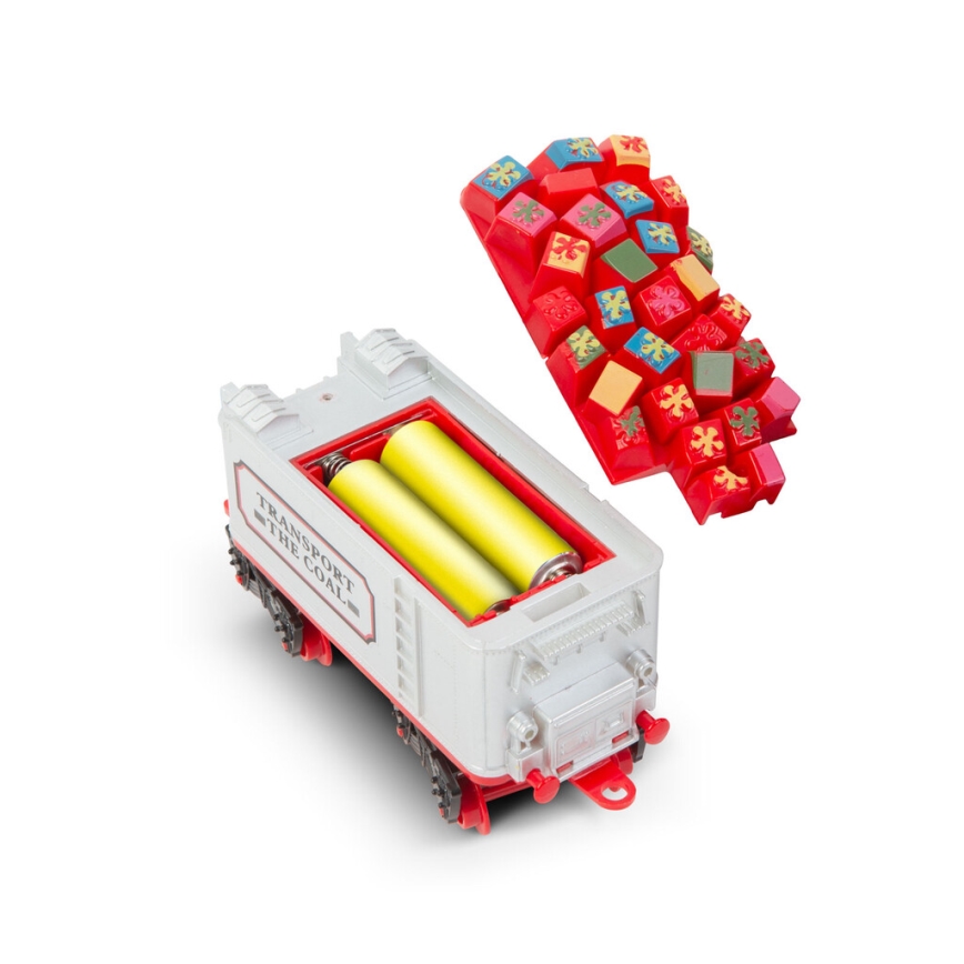 Decoração de Natal LED 10xLED/4xAA comboio