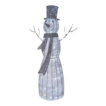 Decoração de Natal LED 120xLED/2,8W/230V 124 cm boneco de neve