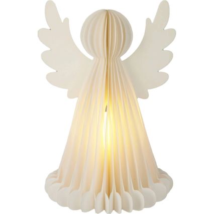 Decoração de Natal LED 12xLED/3xAA 38 cm branco quente anjo