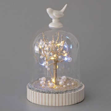 Decoração de Natal LED 12xLED/3xAAA branco quente