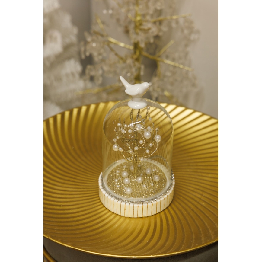 Decoração de Natal LED 12xLED/3xAAA branco quente