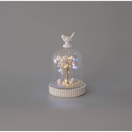 Decoração de Natal LED 12xLED/3xAAA branco quente