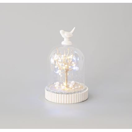 Decoração de Natal LED 12xLED/3xAAA branco quente