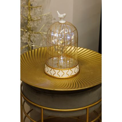 Decoração de Natal LED 12xLED/3xAAA branco quente