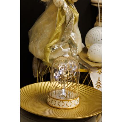 Decoração de Natal LED 12xLED/3xAAA branco quente